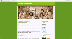 Desktop Screenshot of devotionals.lcumc.org