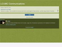 Tablet Screenshot of communications.lcumc.org