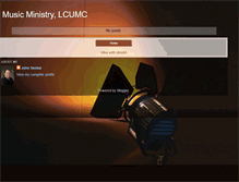 Tablet Screenshot of music.lcumc.org